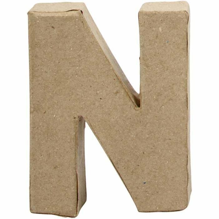 Letter, N, H: 10 cm, W: 7,8 cm, thickness 2 cm, 1 pc