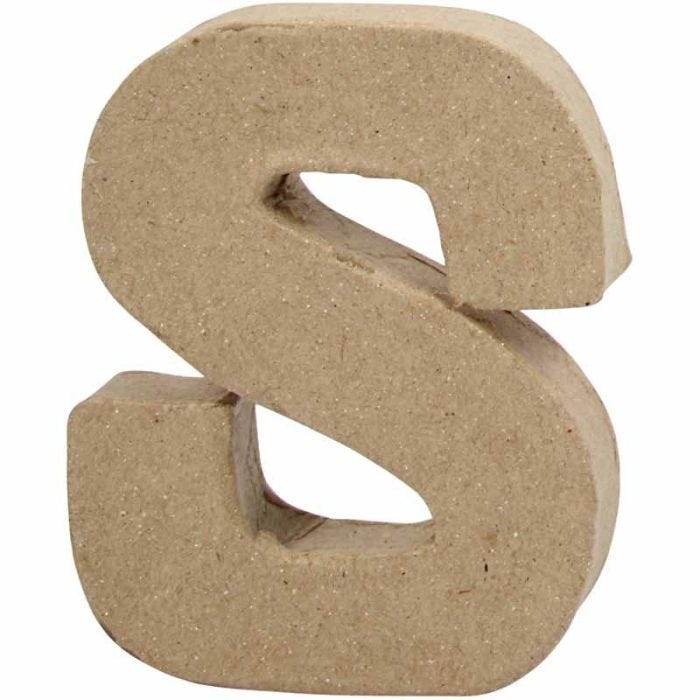 Letter, S, H: 10 cm, W: 8 cm, thickness 1,7 cm, 1 pc