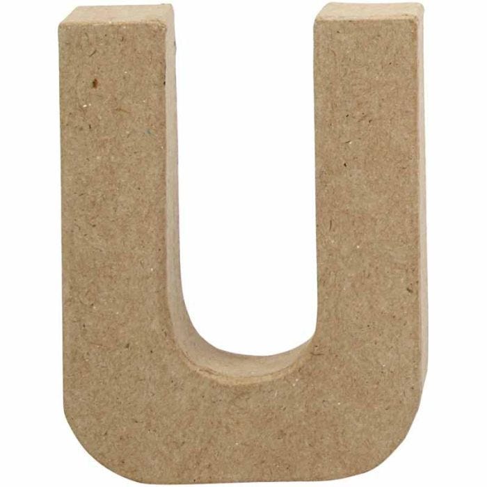 Letter, U, H: 10 cm, W: 8 cm, thickness 1,7 cm, 1 pc