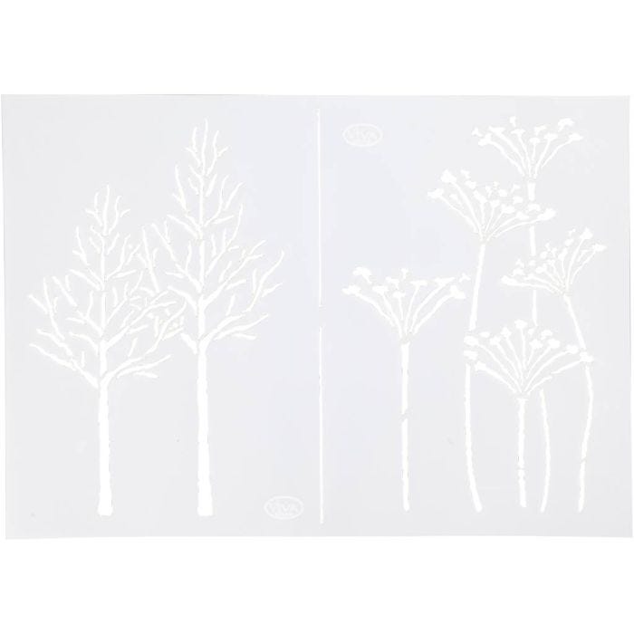 Stencil , autum, A4, sheet 210x297 mm, 1 pc
