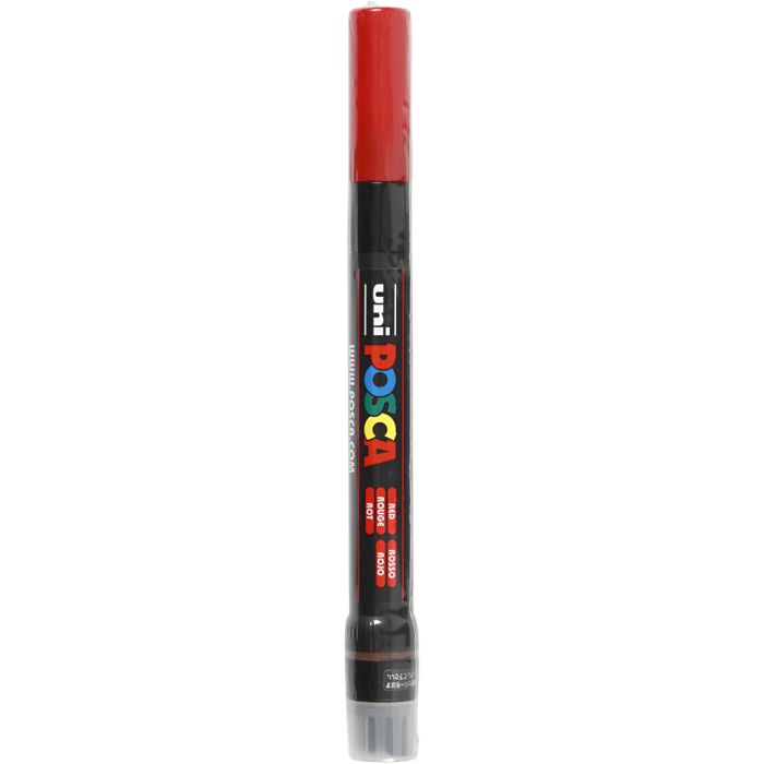 Posca Marker, PCF350, line 1-10 mm, brush, red, 1 pc