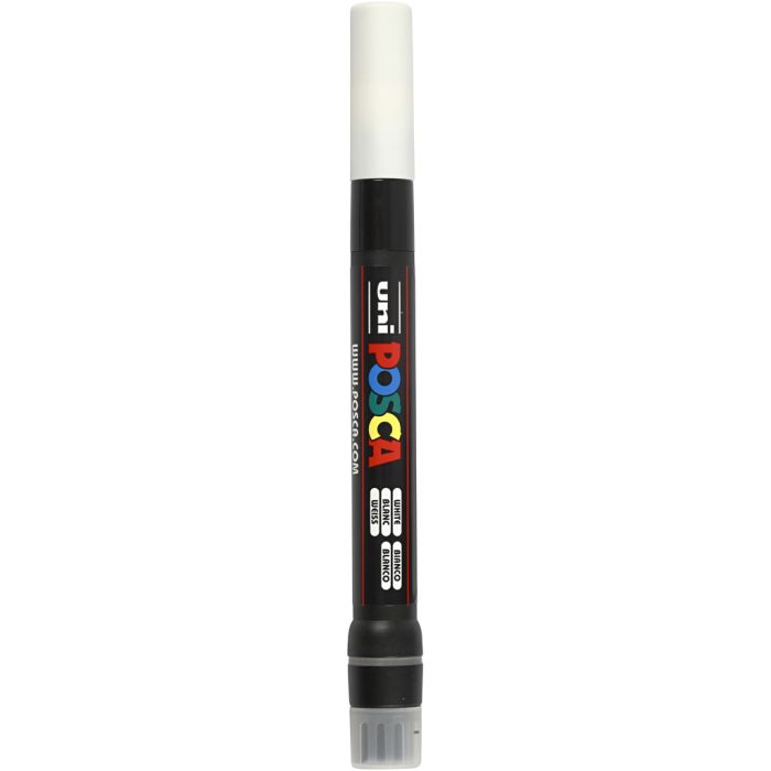 Posca Marker, no. PCF350, line 1-10 mm, brush, white, 1 pc