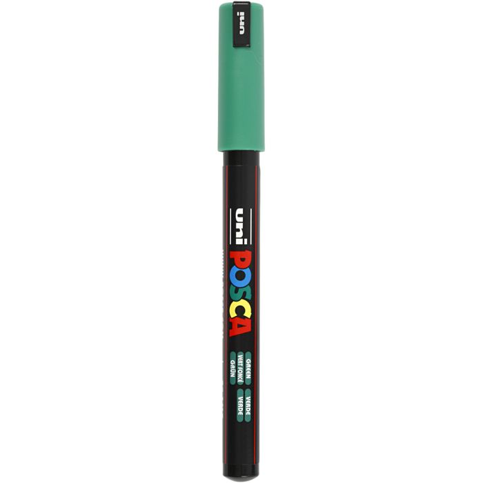 Posca Marker, no. PC-1MR, line 0,7 mm, extra-fine, green, 1 pc