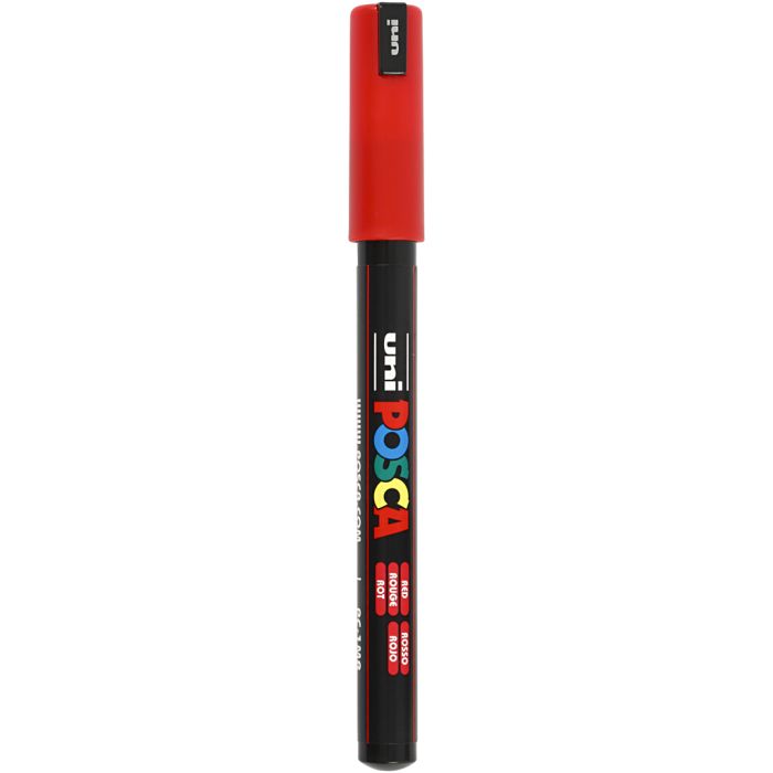 Posca Marker, no. PC-1MR, line 0,7 mm, extra-fine, red, 1 pc