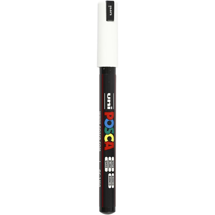 Posca Marker, PC-1MR, line 0,7 mm, extra-fine, white, 1 pc