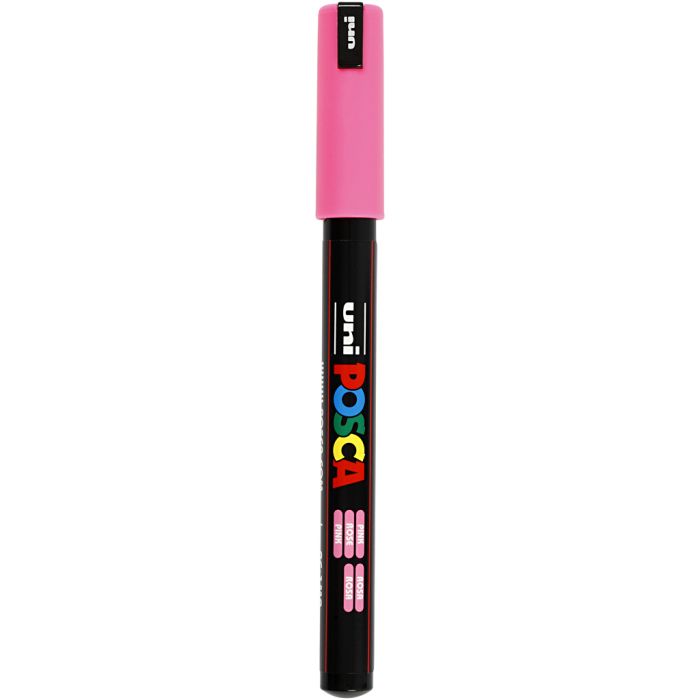 Posca Marker, no. PC-1MR, line 0,7 mm, extra-fine, pink, 1 pc