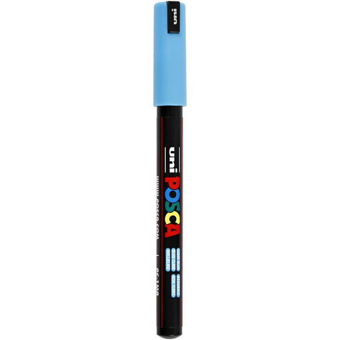 Posca Marker, no. PC-1MR, line 0,7 mm, extra-fine, light blue, 1 pc