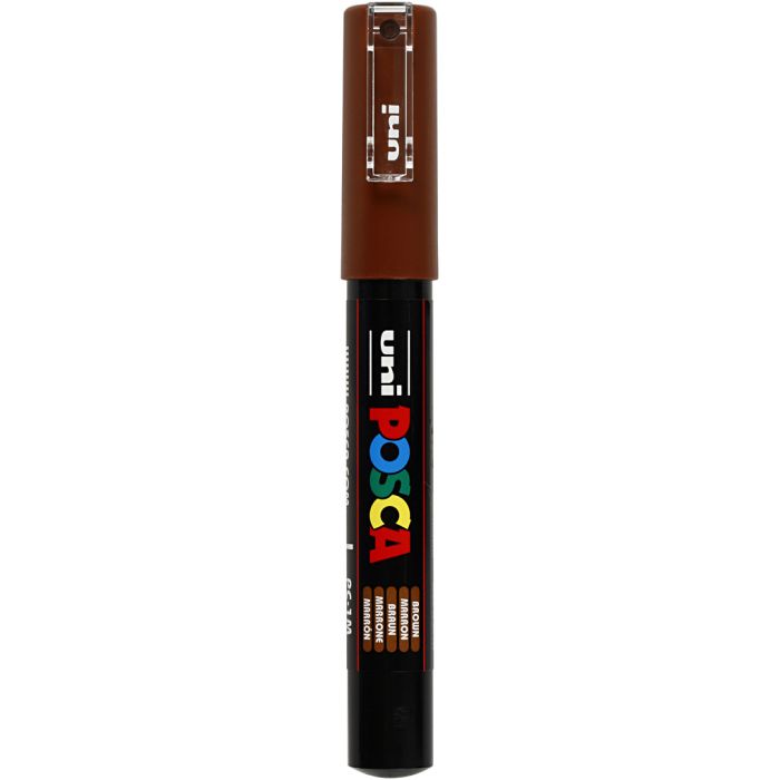 Posca Marker, no. PC-1M, line 0,7 mm, extra-fine, brown, 1 pc