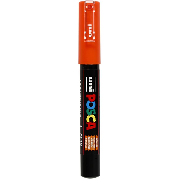 Posca Marker, no. PC-1M, line 0,7 mm, extra-fine, orange, 1 pc