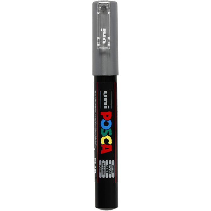 Posca Marker, PC-1M, line 0,7 mm, extra-fine, silver, 1 pc