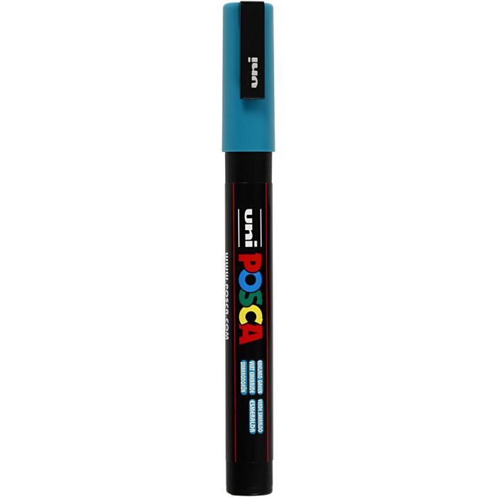 Posca Marker, no. PC-3M, line 0,9-1,3 mm, fine, emerald green, 1 pc
