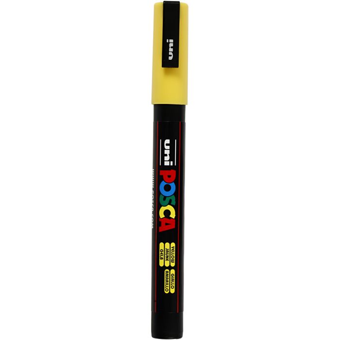 Posca Marker, PC-3M, line 0,9-1,3 mm, yellow, 1 pc
