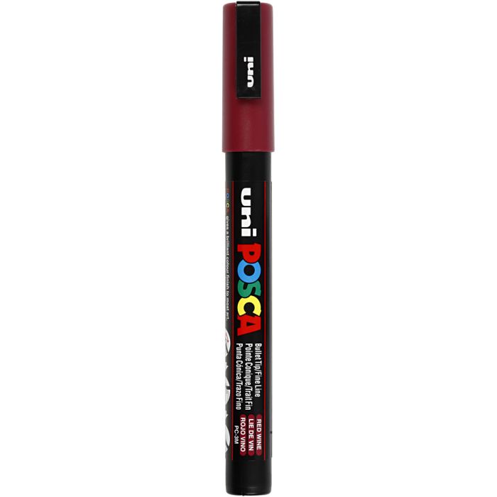Posca Marker, PC-3M, line 0,9-1,3 mm, fine, red wine, 1 pc