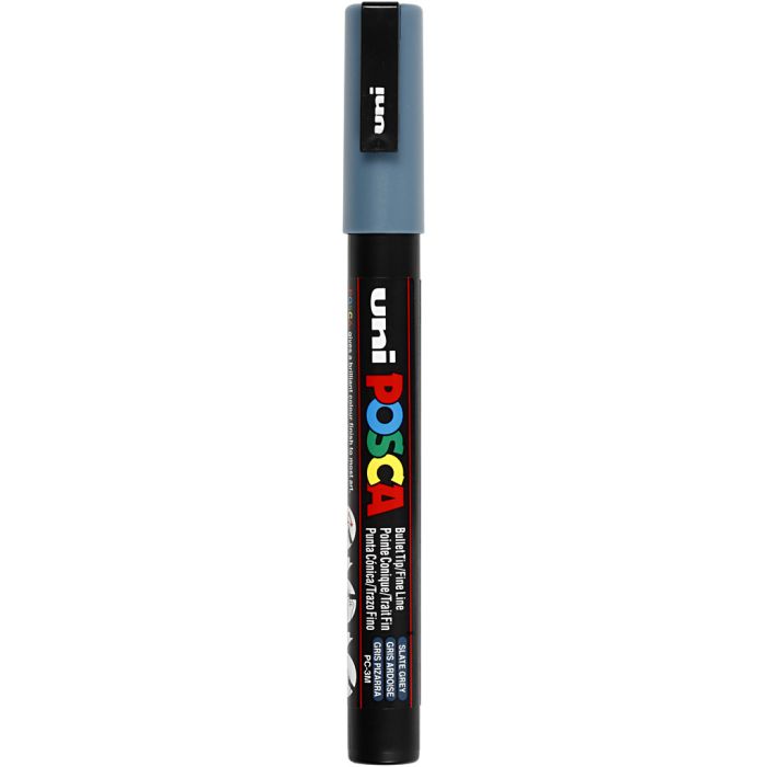 Posca Marker, PC-3M, line 0,9-1,3 mm, fine, slate grey, 1 pc
