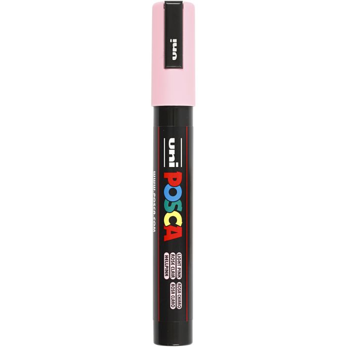 Posca Marker, PC-5M, line 2,5 mm, medium, light pink, 1 pc