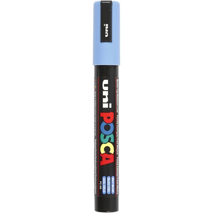 Posca Marker, PC-5M, line 2,5 mm, medium, sky blue, 1 pc