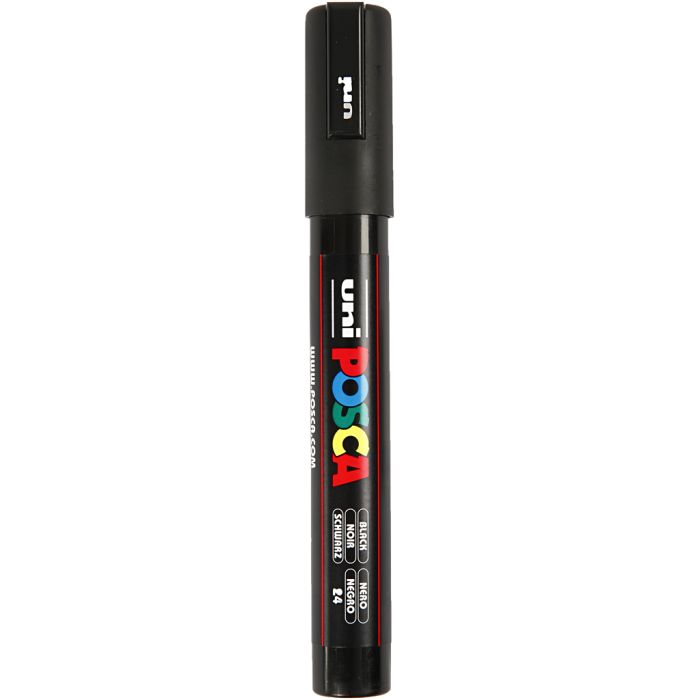 Posca Marker, PC-5M, line 2,5 mm, medium, black, 1 pc