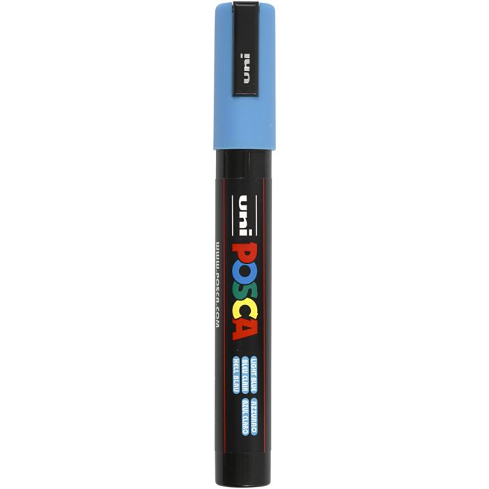 Posca Marker, no. PC-5M, line 2,5 mm, medium, light blue, 1 pc