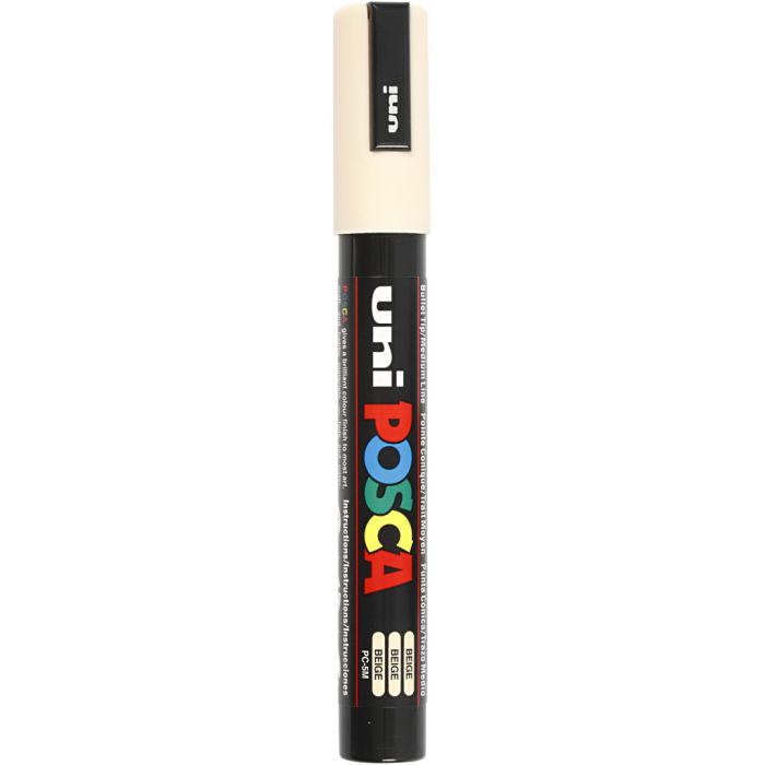 Posca Marker, PC-5M, line 2,5 mm, medium, beige, 1 pc
