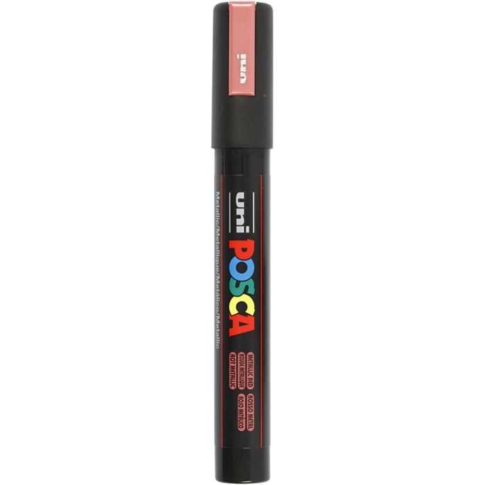 Posca Marker, PC-5M, line 2,5 mm, medium, metallic red, 1 pc