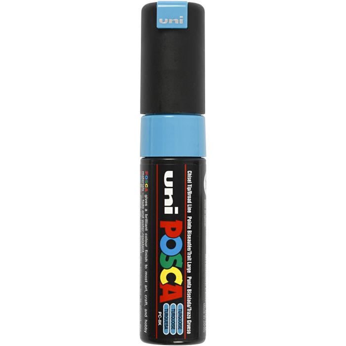 Posca Marker, PC-8K, line 8 mm, broad, turquoise, 1 pc