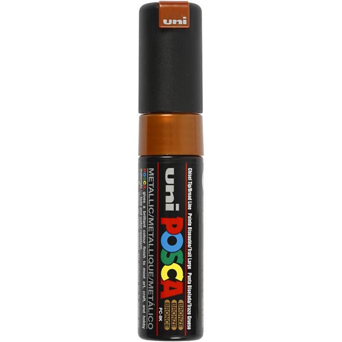 Posca Marker, PC-8K, line 8 mm, broad, bronze, 1 pc