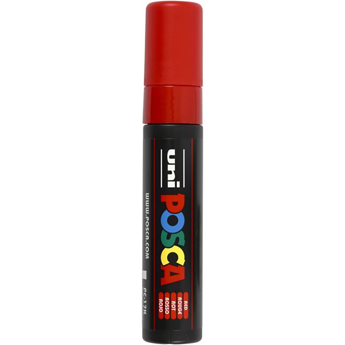 Posca Marker, no. PC-17K, line 15 mm, extra broad, red, 1 pc