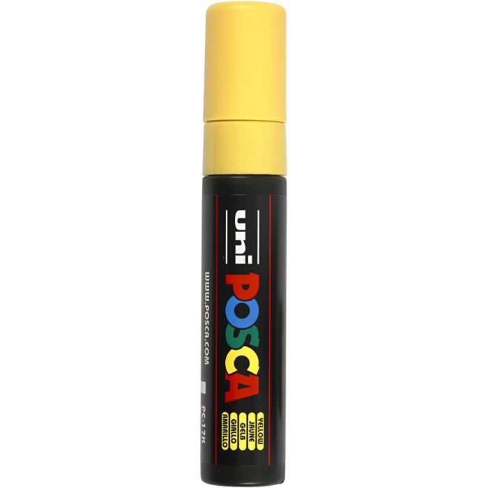 Posca Marker, PC-17K, line 15 mm, extra broad, yellow, 1 pc