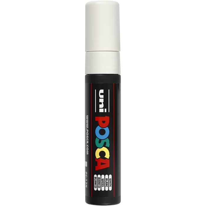 Posca Marker, PC-17K, line 15 mm, extra broad, white, 1 pc