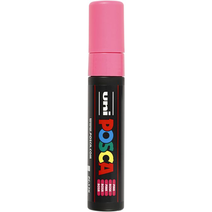 Posca Marker, no. PC-17K, line 15 mm, extra broad, pink, 1 pc