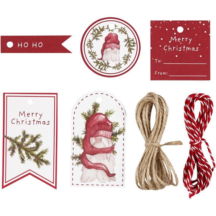 Gift labels, 250 g, 1 set