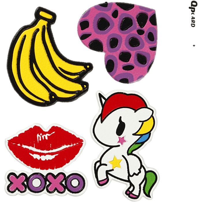 Soft Stickers, XOXO, sheet 12,2x17,75 cm, 1 sheet