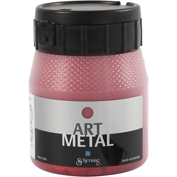 Craft Paint Metallic, lava red, 250 ml/ 1 bottle