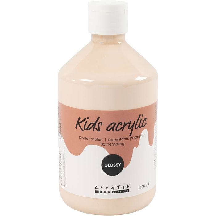 Acrylic Paint Glossy, light beige, 500 ml/ 1 bottle