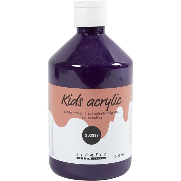 Acrylic Paint Glossy, violet, 500ml/ 1 bottle