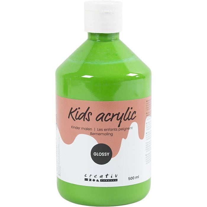 Acrylic Paint Glossy, light green, 500ml/ 1 bottle