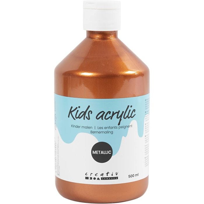 Acrylic Paint Metallic, metallic, metallic copper, 500ml/ 1 bottle