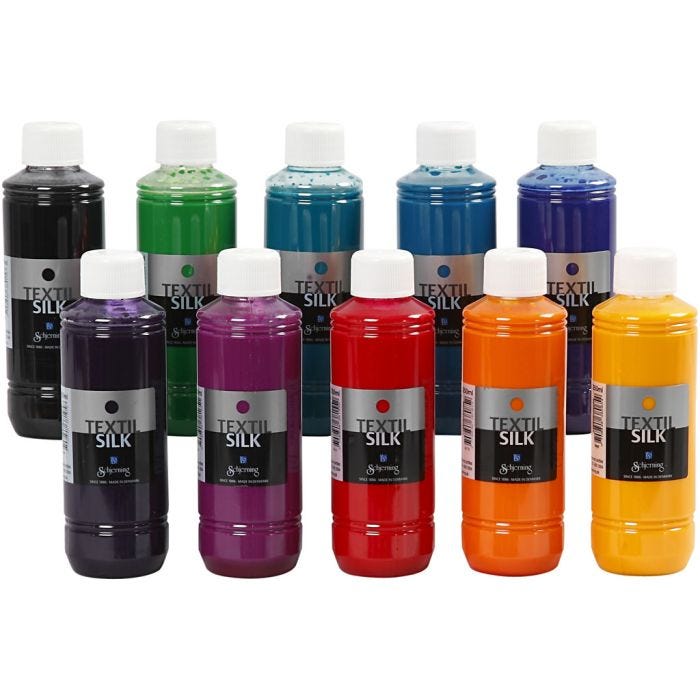 Textil Silk Paint, 10x250 ml/ 1 pack