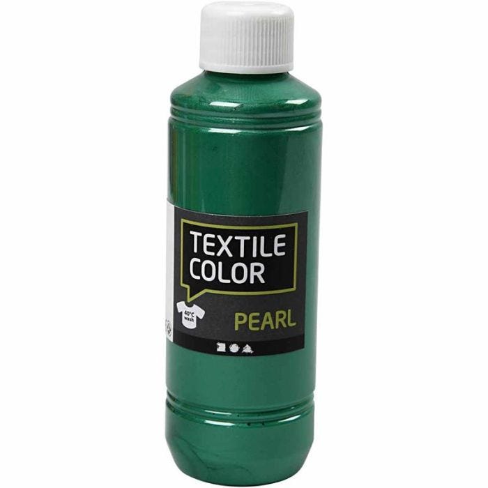 Textile Color, mother of pearl, green, 250 ml/ 1 bottle