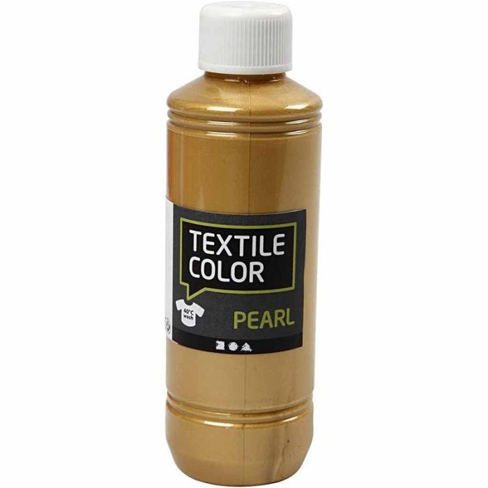 Textile Color, mother of pearl, gold, 250 ml/ 1 bottle