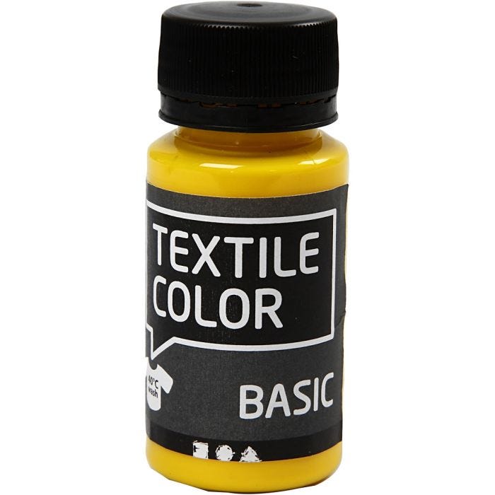 Textile Color, primary yellow, 50 ml/ 1 bottle