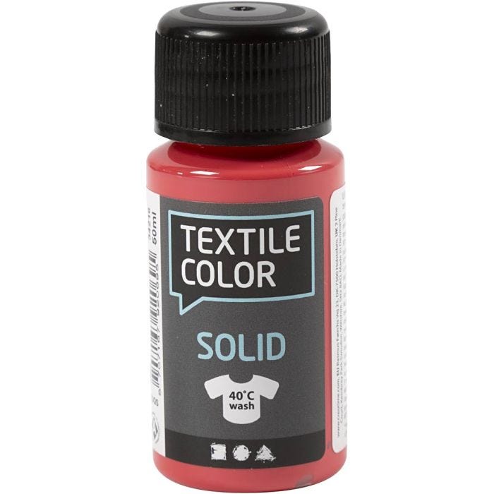 Textile Solid, opaque, red, 50 ml/ 1 bottle