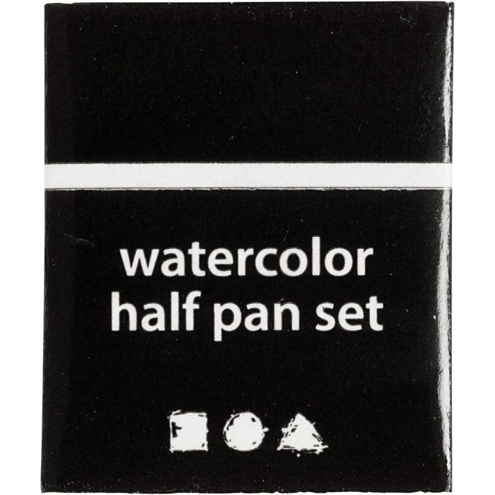 Art Watercolour, ½-pan, size 10x15x20 mm, black, 1 pc