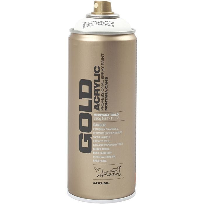 Spray Paint, white, 400 ml/ 1 tub