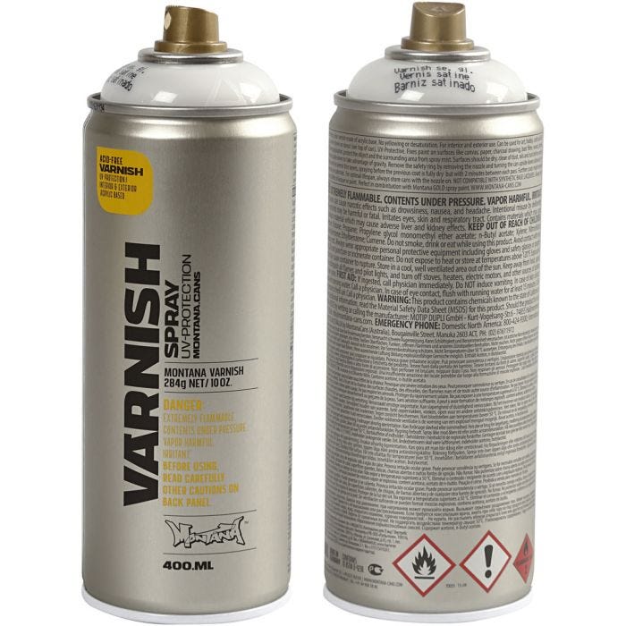 Spray Lacquer, semi-glossy, 400 ml/ 1 tub