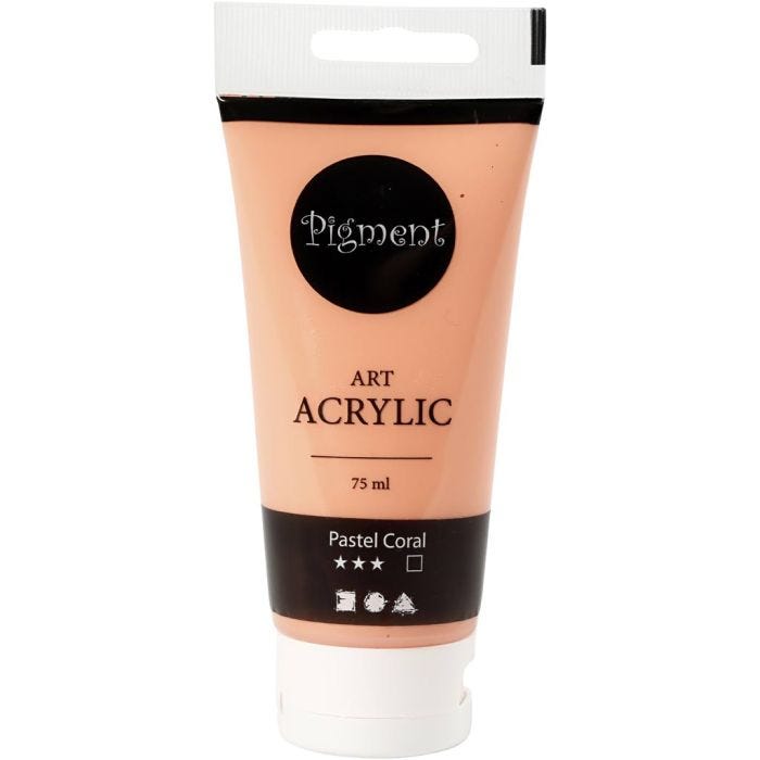 Art Acrylic, semi-glossy, opaque, light beige, 75 ml/ 1 bottle