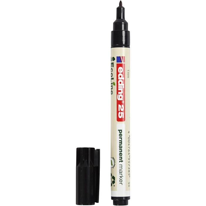 Edding EcoLine marker 25, no. 25, line 1 mm, black, 1 pc