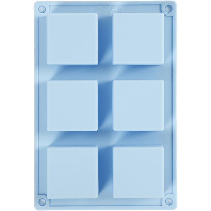 Silicone Mould, H: 2,5 cm, L: 5 cm, W: 5 cm, 60 ml, 1 pc