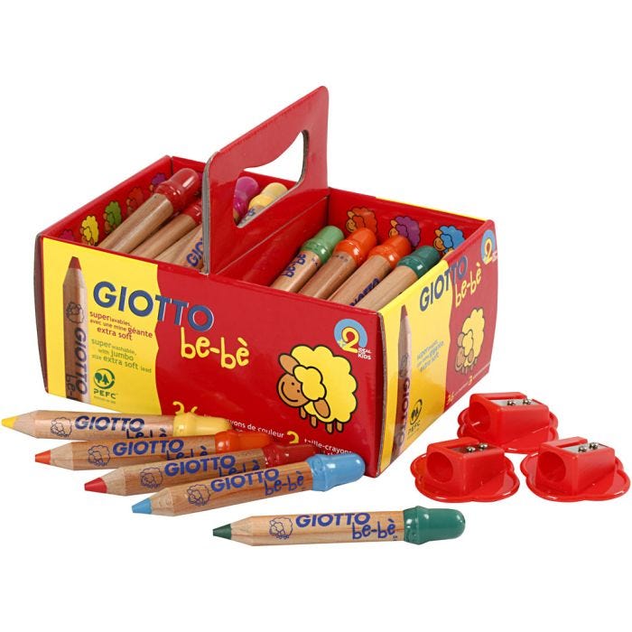Colouring Pencils, L: 10,5 cm, dia. 13 mm, lead 6 mm, assorted colours, 36 pc/ 1 pack