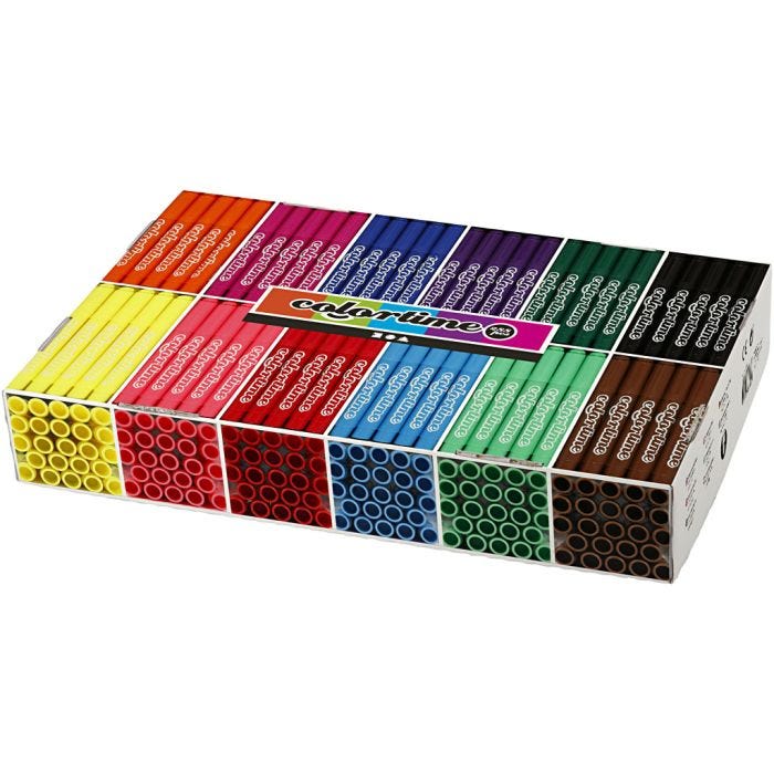 Colortime Markers, line 5 mm, standard colours, 12x24 pc/ 1 pack